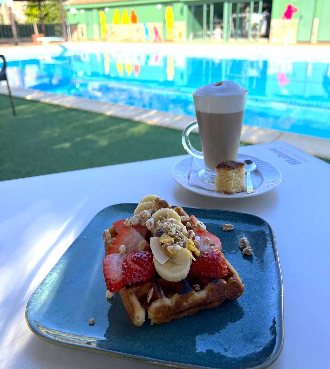 Restaurante Casa Marcos gofre de frutas